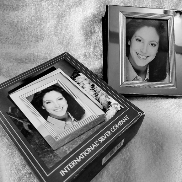 Silver & Gold two tone Velvet Photo Album Glass Fr - Picture 10 of 11